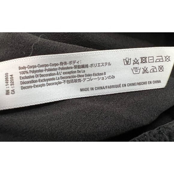 NWOT FLORA NIKROOZ Size S CHEMISE Lace detail back BLACK - Picture 11 of 12